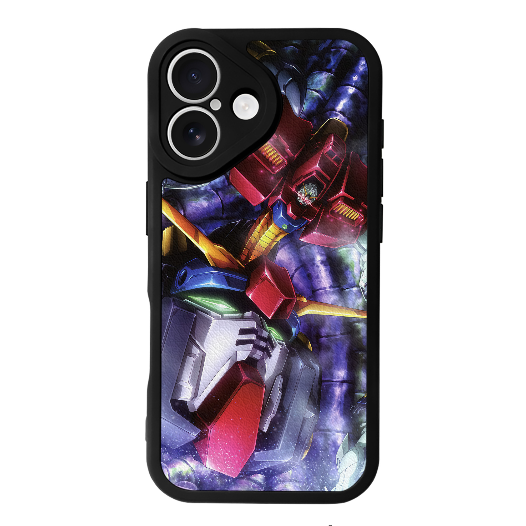 （画像用） 機動戦士ガンダム Mobile Suit Gundam 【iPhone 16シリーズ対応】シリコンスマホケース（レザー調） 材質：シリコン